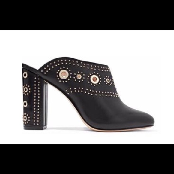 Rachel Zoe Eyelet Embellished Leather Mule - Picture 3 of 6